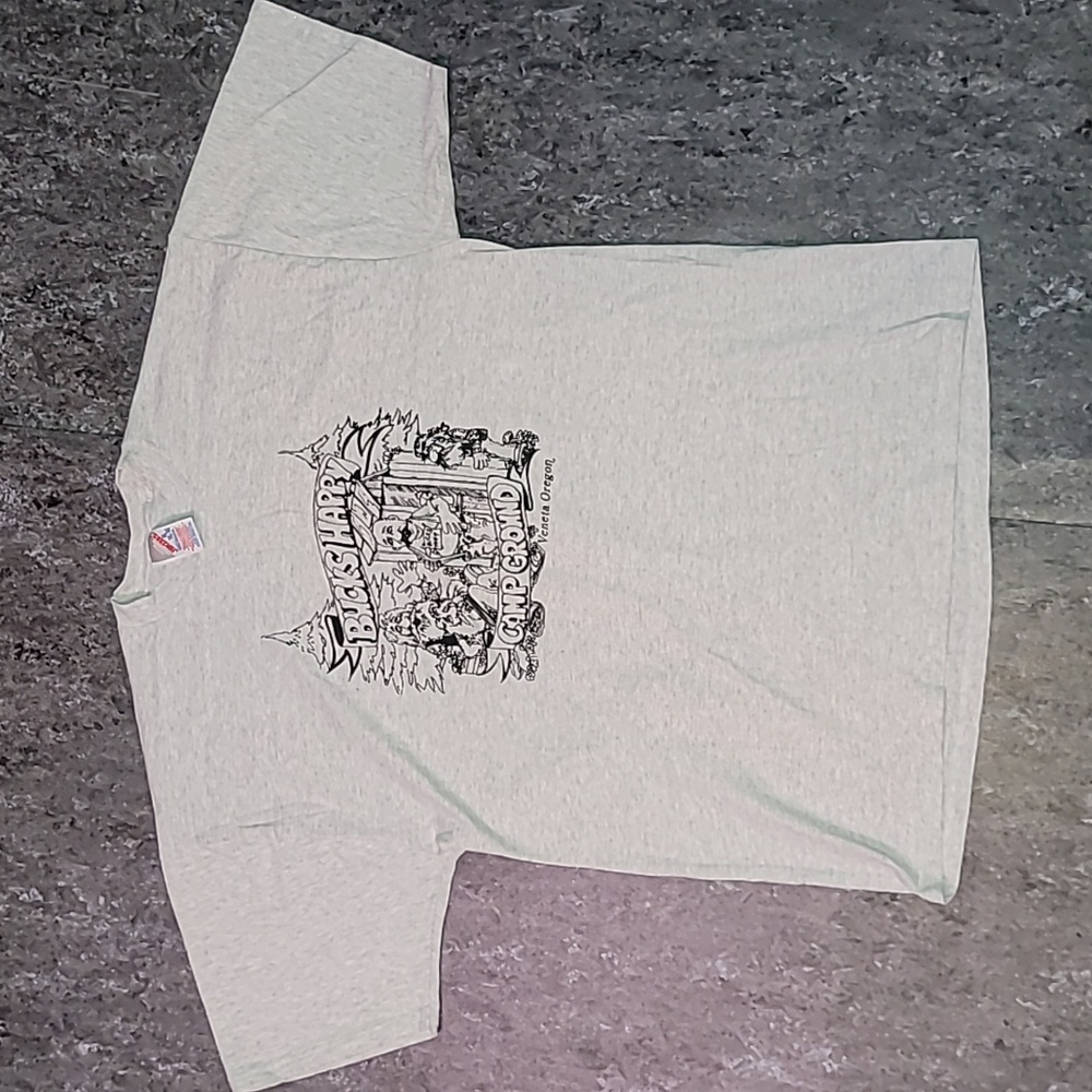 Made in USA. 1997. Jerzees. Bucks Happy Campground. Veneta, Or. Men's size XL